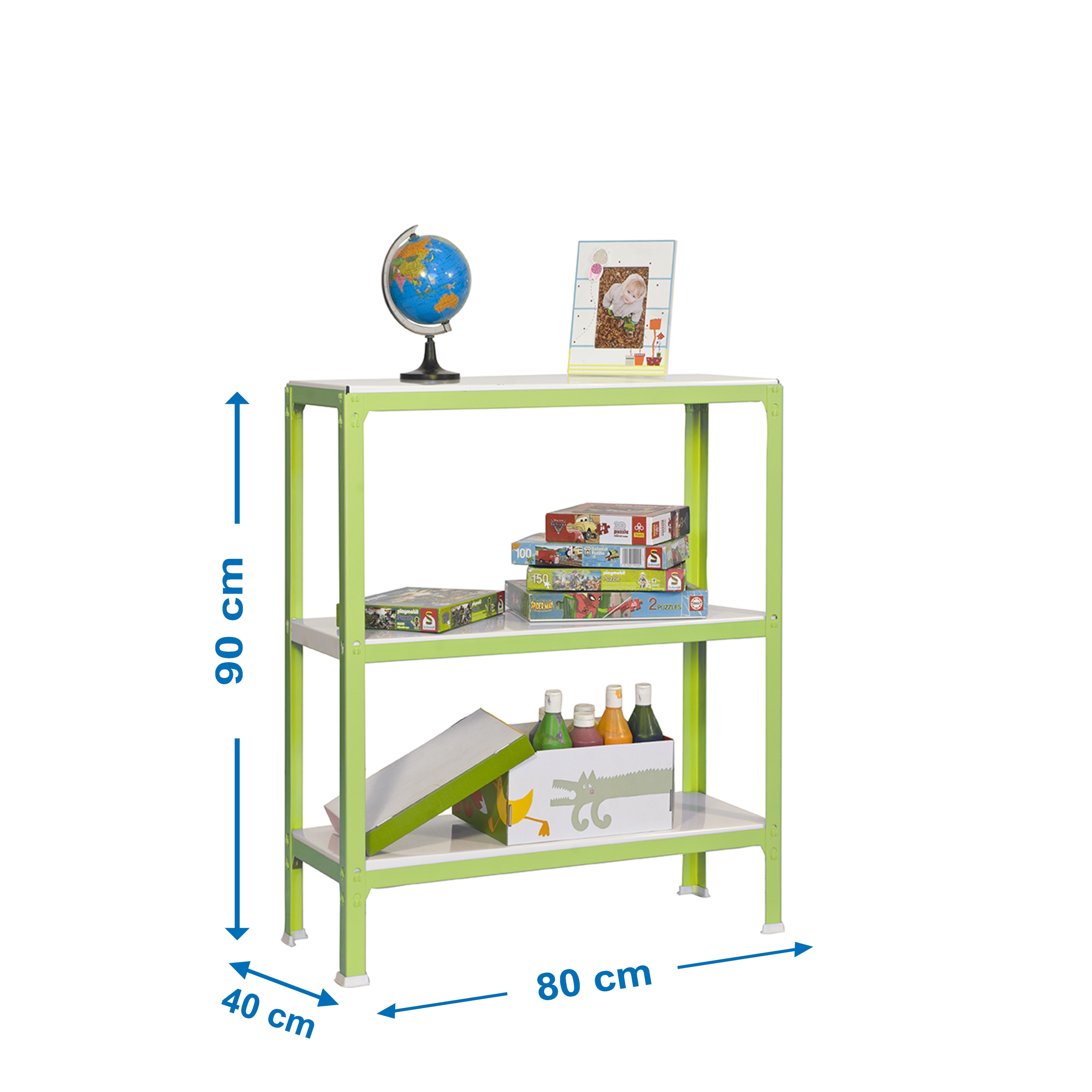 Estantería SIMONRACK Simonhome click mini 3/400 verde/blanco