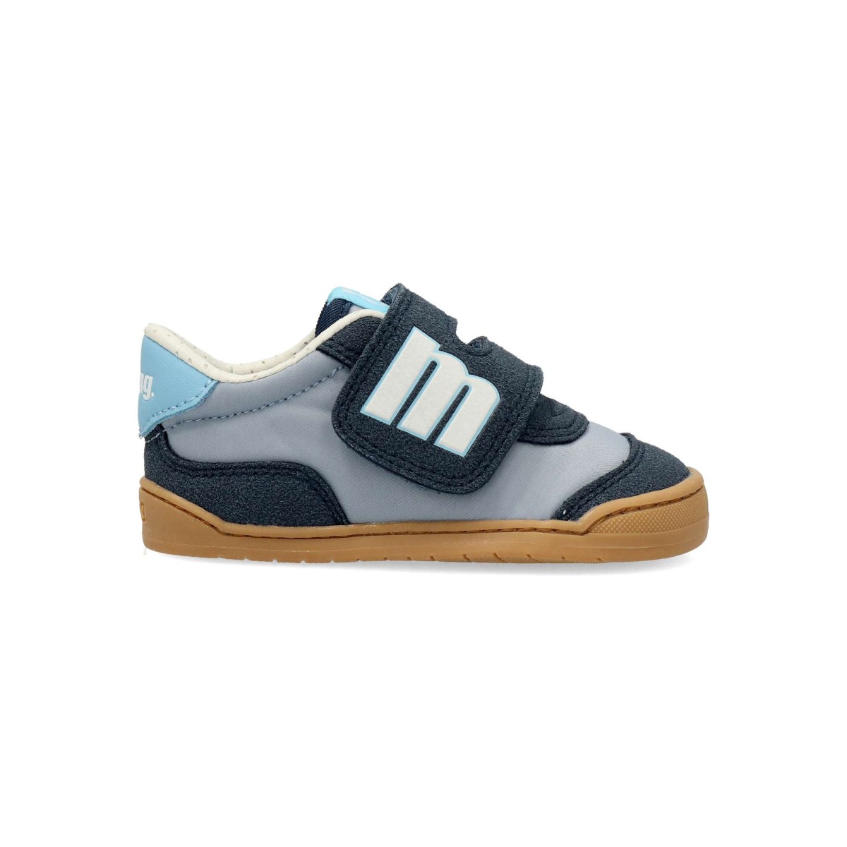 MTNG - Zapatillas deportivas Free Mustang para bebé, de piel sintética con suela y puntera de goma, muy blandas, ligeras y flexibles
