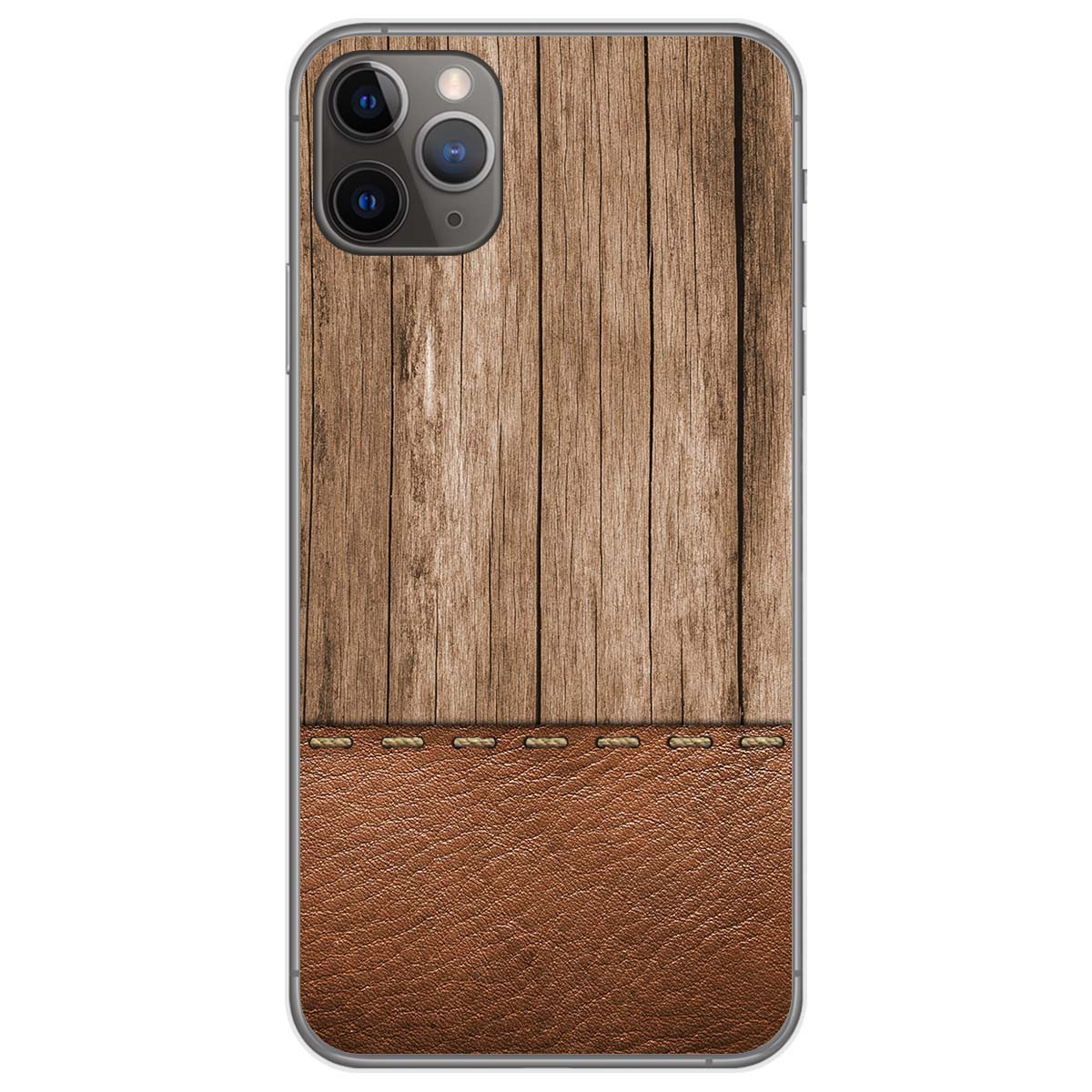Tumundosmartphone Funda Gel Tpu para Iphone 11 Pro Max (6.5) diseño Madera 09 Dibujos