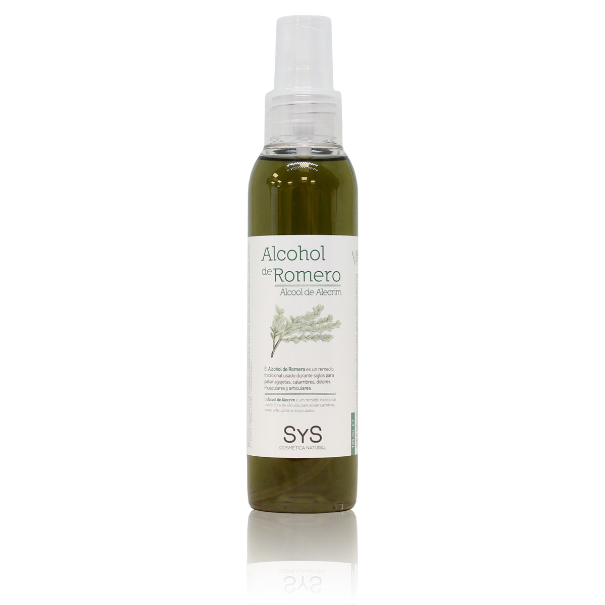Alcohol de Romero 125 ml de aceite Laboratorio SYS- Masajes y aceites