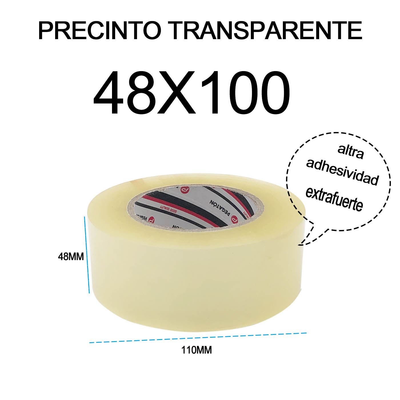 Cinta de Embalaje Transparente Precinto Adhesivo 48mm*200m