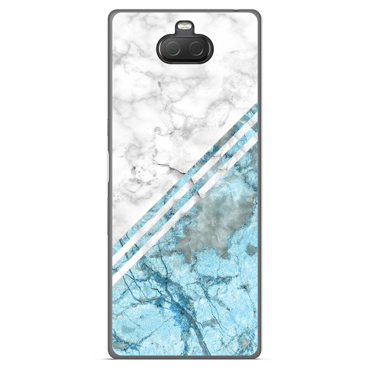 Tumundosmartphone Funda Gel Tpu para Sony Xperia 10 Plus diseño Mármol 02 Dibujos