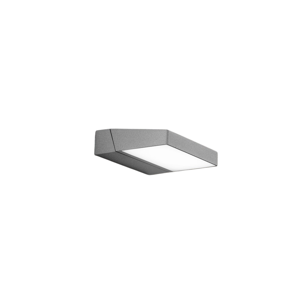 Aplique de pared LED Giro - 14 W, 3000 K, regulable 340°, 1120 lm, IP54, 15 x 5 x 16 cm, gris claro - Perenz
