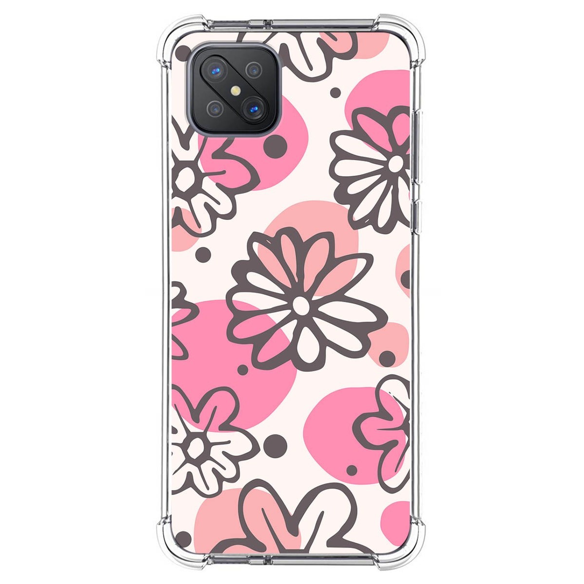 Funda Silicona Antigolpes para Oppo Reno 4Z 5G diseño Flores 09 Dibujos