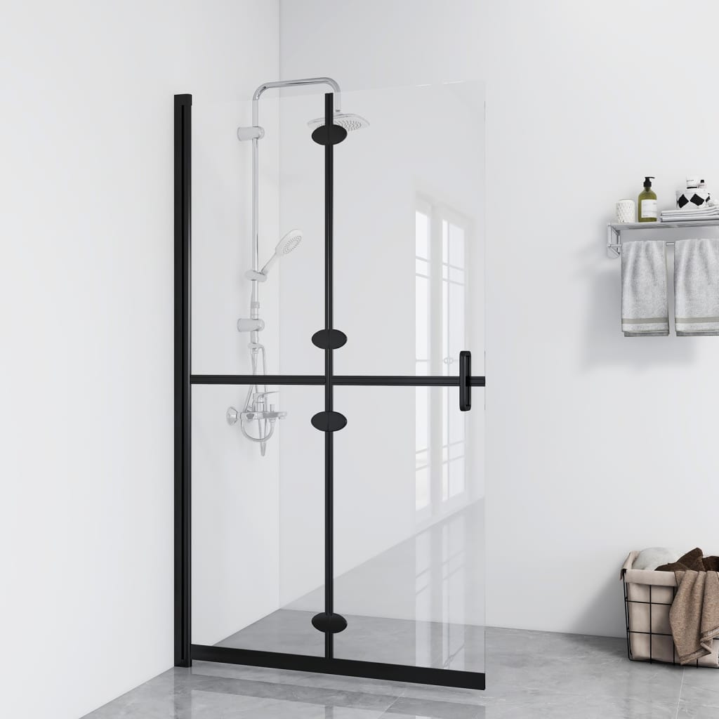 vidaXL Mampara de Ducha Plegable Vidrio ESG Transparente Cabina Dimensiones 70 x 190 cm,  80 x 190 cm,  90 x 190 cm y mas