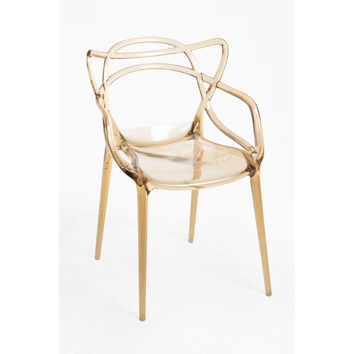 Regalos Miguel - Sillas Comedor - Silla Korme Transparente - Ambar