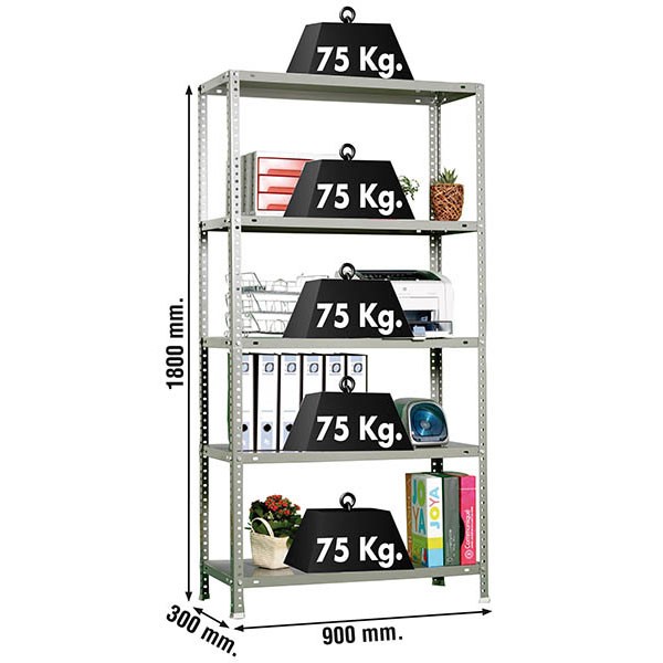 Estantería SIMONRACK Advantage 5/300 gris