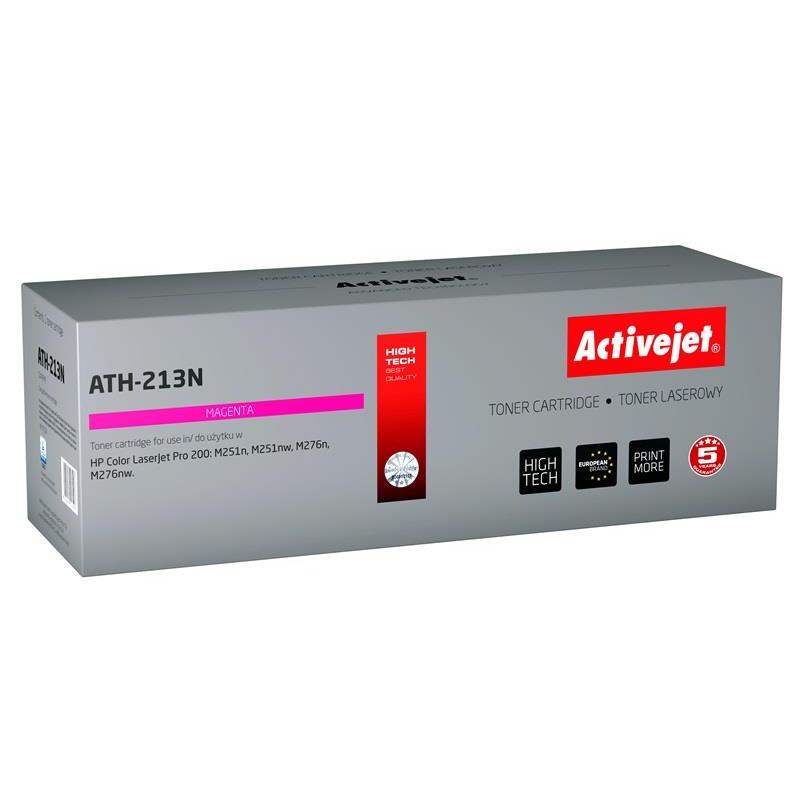 Activejet - Toner CF213A Magenta 1800 pages for HP Color LaserJet Pro, compatible with M251n, M251nw, M276n, M276nw, includes drum unit, ISO certified.