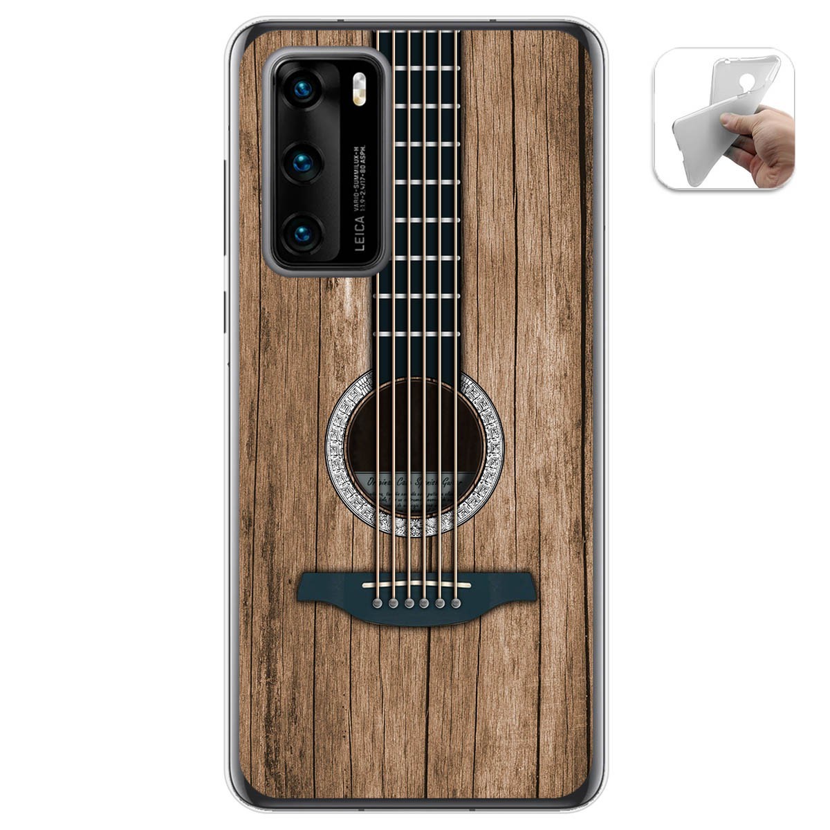 Tumundosmartphone Funda Gel Tpu para Huawei P40 diseño Madera 11 Dibujos