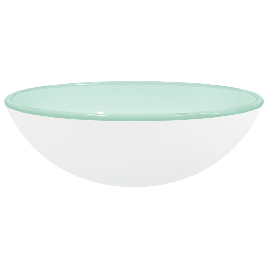 vidaXL Lavabo de vidrio templado 42x14 cm