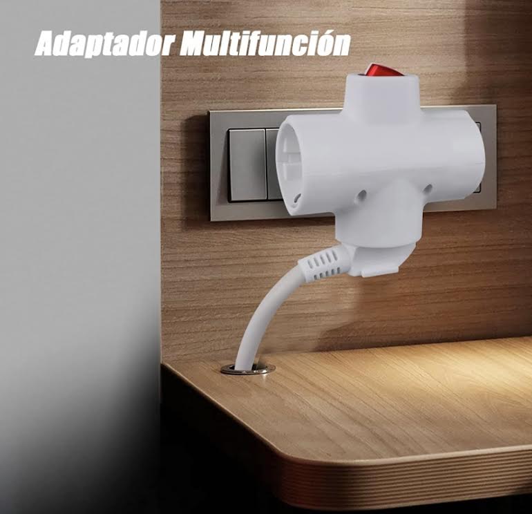 EXTRASTAR Adaptador Enchufe Ingles a Español, Adaptador de Viaje 2