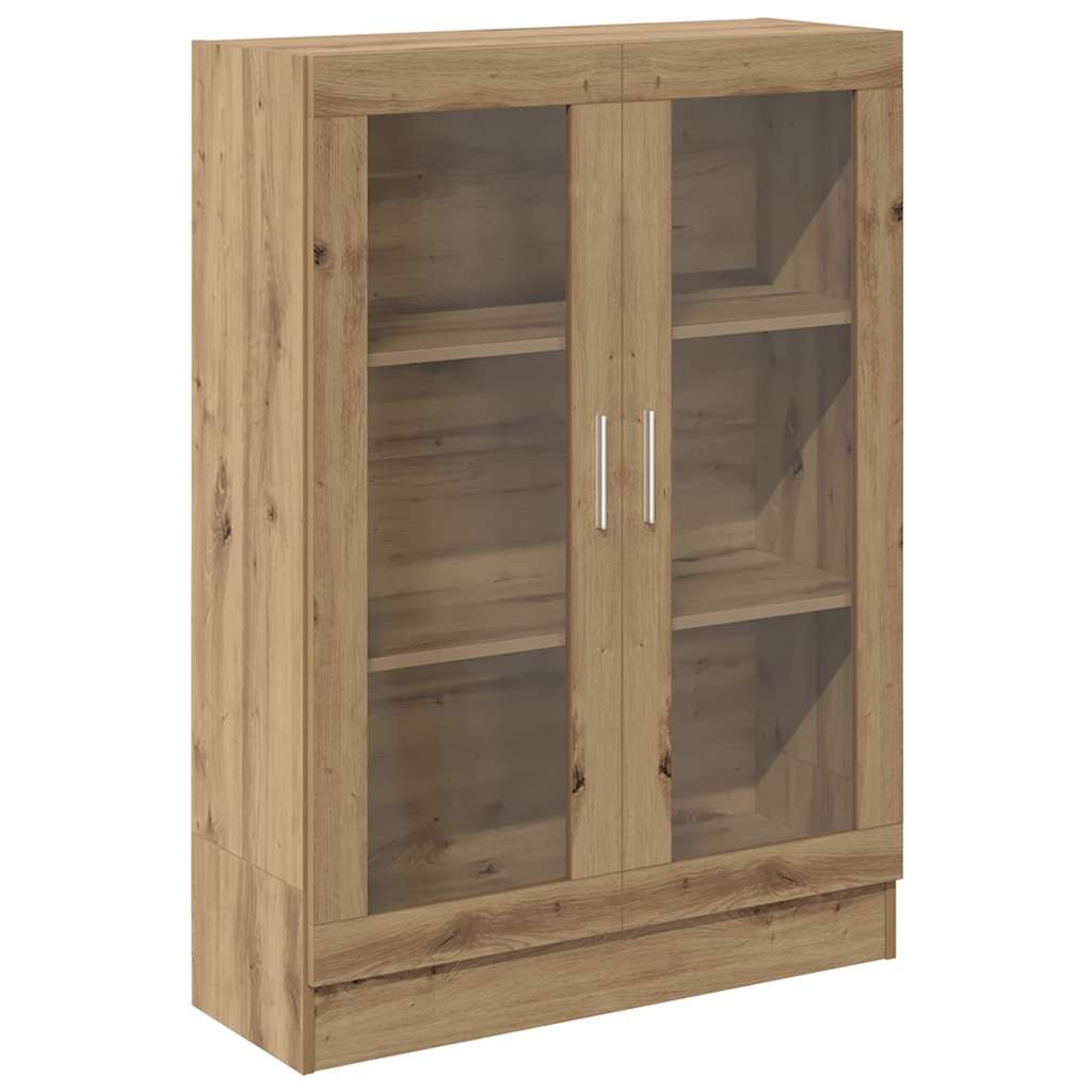 vidaXL Vitrina de madera contrachapada 82,5x30,5x115 cm Multicolor