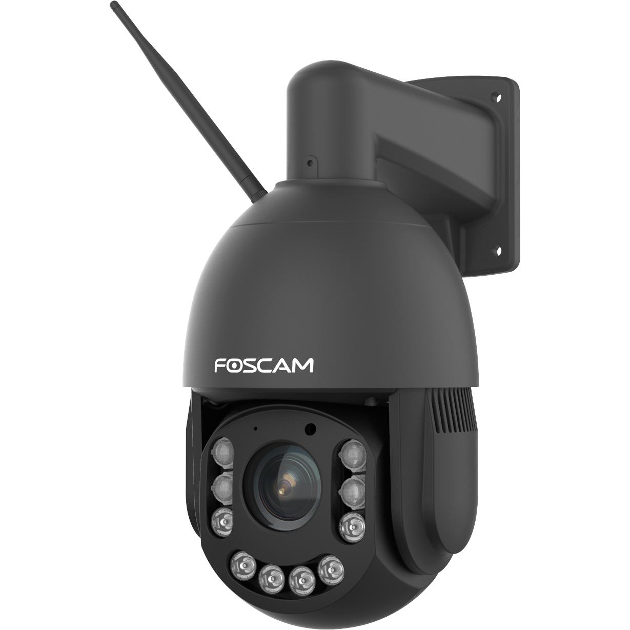 Foscam Cámara IP Seguridad SD4H domo PTZ Wi-Fi de 4 MP con seguimiento inteligente - SD4H negra