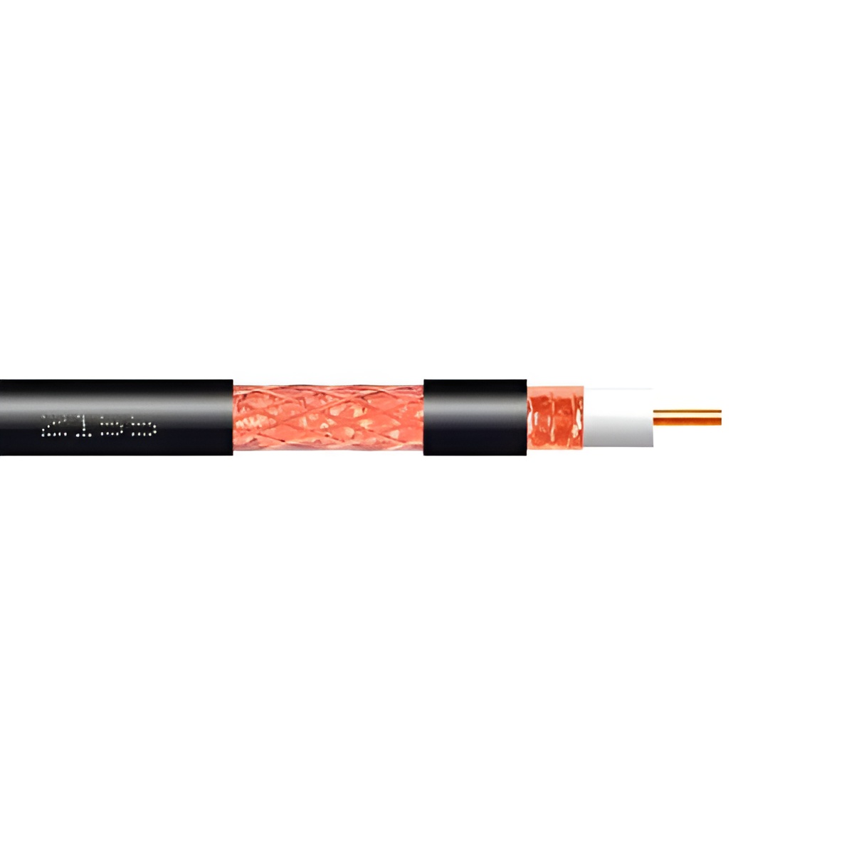 Televes Cable Coaxial TV CU T100plus NEGRO 100m - Alta Calidad, Doble Blindaje y 75% de Cobertura de Trenzado