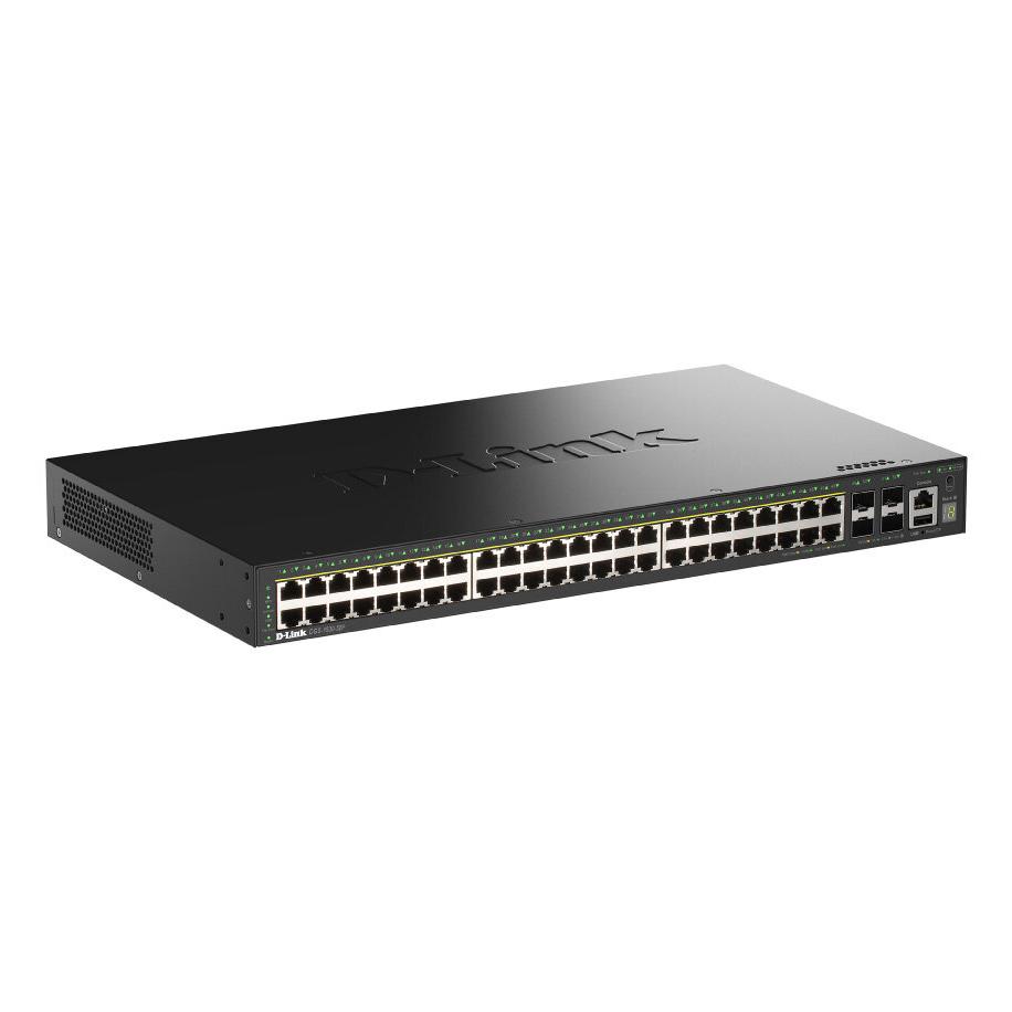 D-Link DGS-1530-52P/E switch Gestionado L2 Gigabit Ethernet (10/100/1000) Energía sobre Ethernet (PoE) Negro