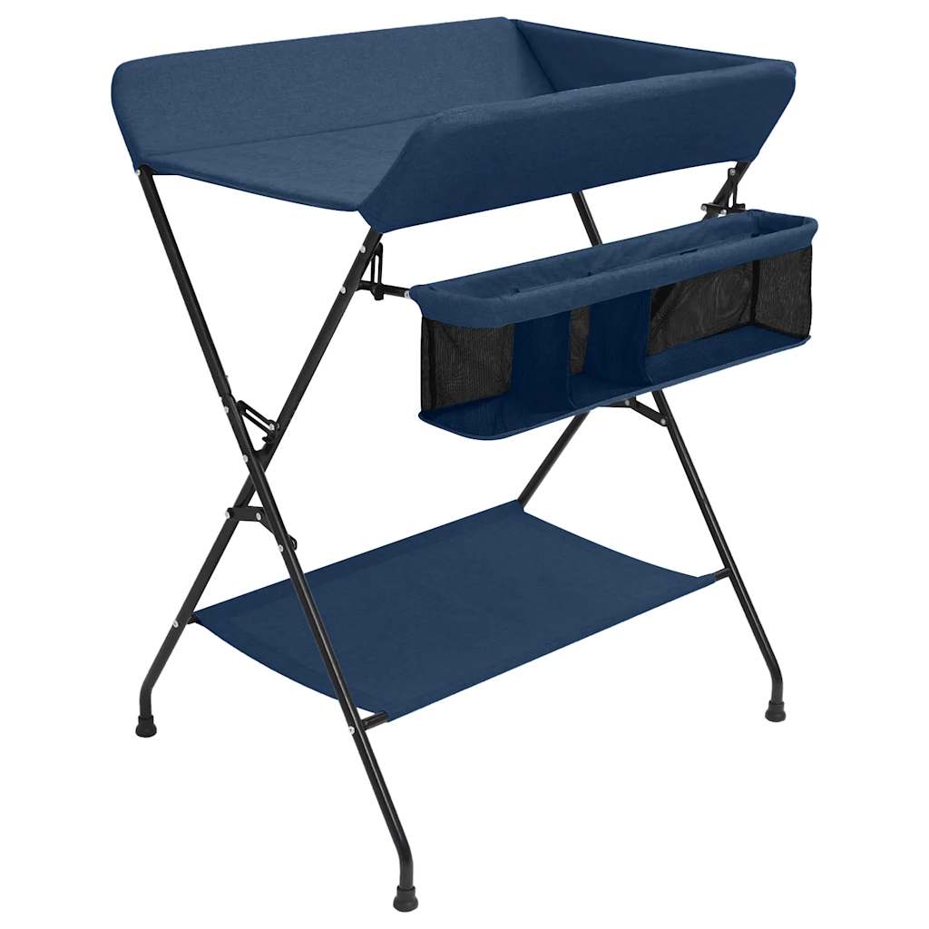 vidaXL Mesa Cambiadora de Hierro Bandeja Cambiador Bebés Niños Infantil Color Rojo,  Verde,  Azul marino y mas