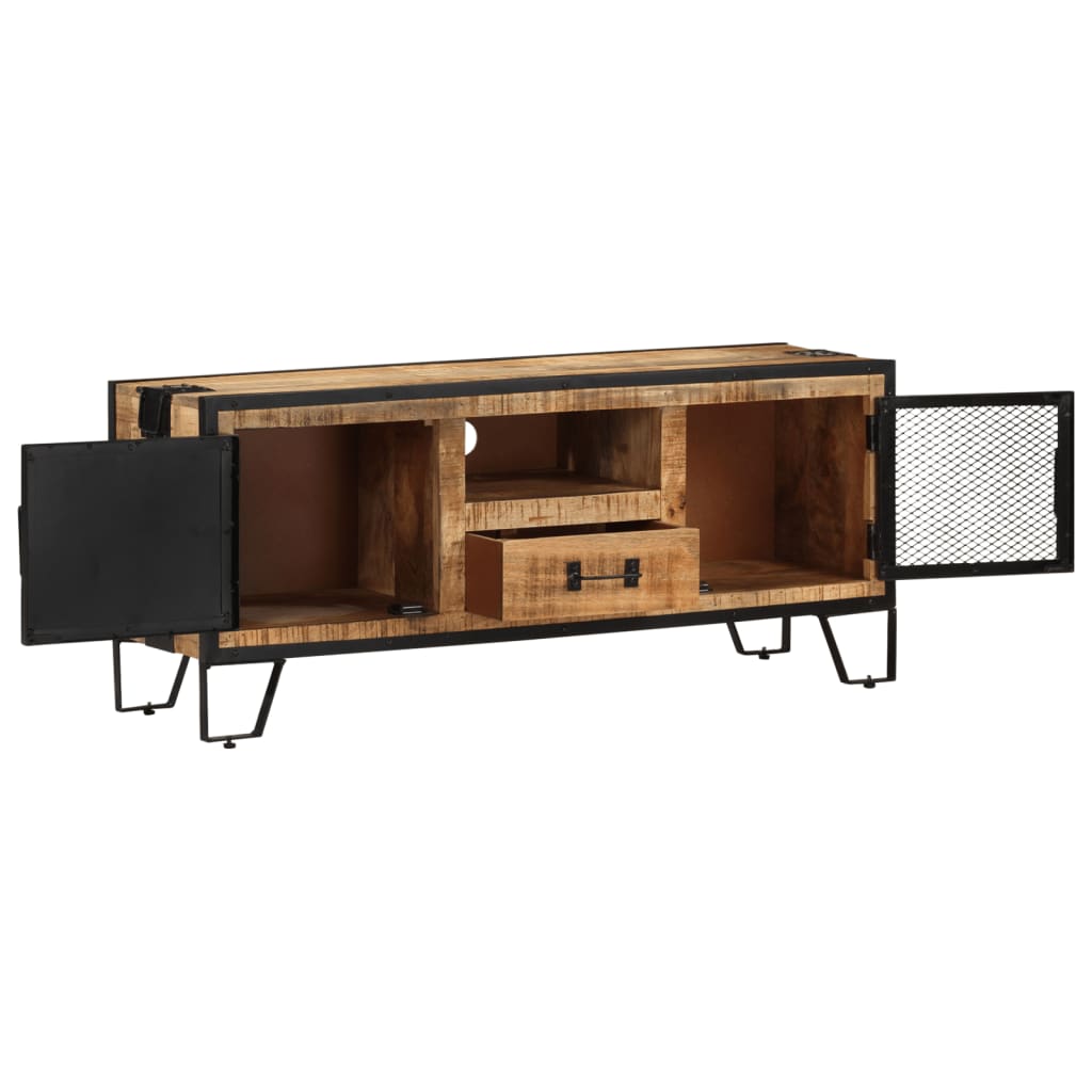 Vidaxl Mueble para TV de Madera Maciza de Mango Rugosa 110x31x46 Cm