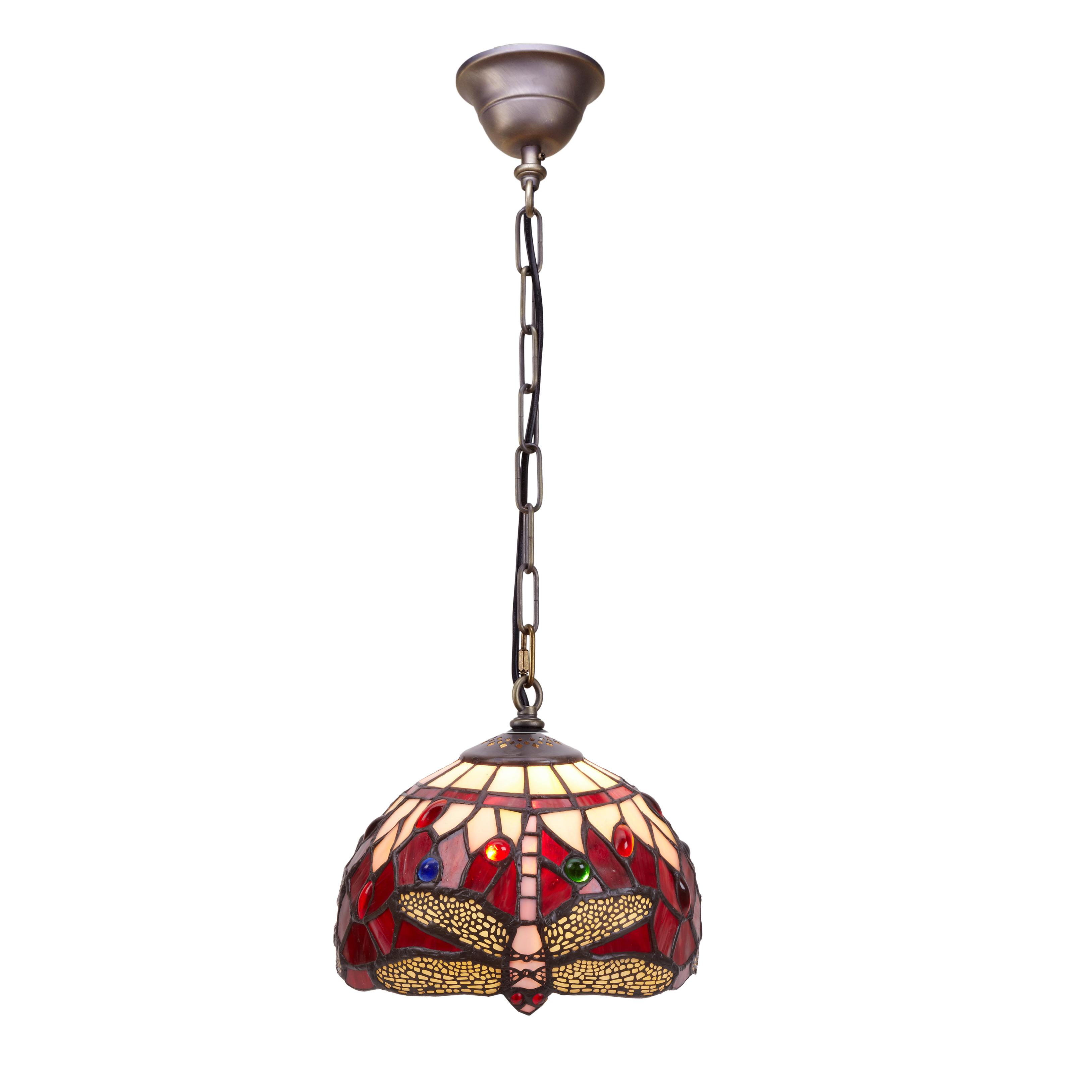 Colgante de techo menor con cadena diámetro 20cm Serie Belle Rouge FIJALO LG199399