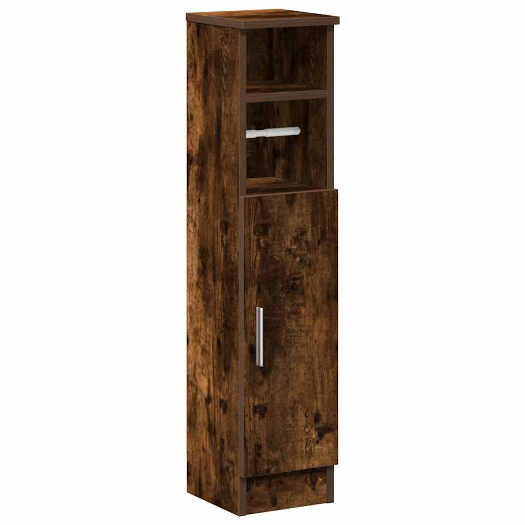 vidaXL Mueble de baño con portarrollos roble ahumado 20,5x22x90 cm
