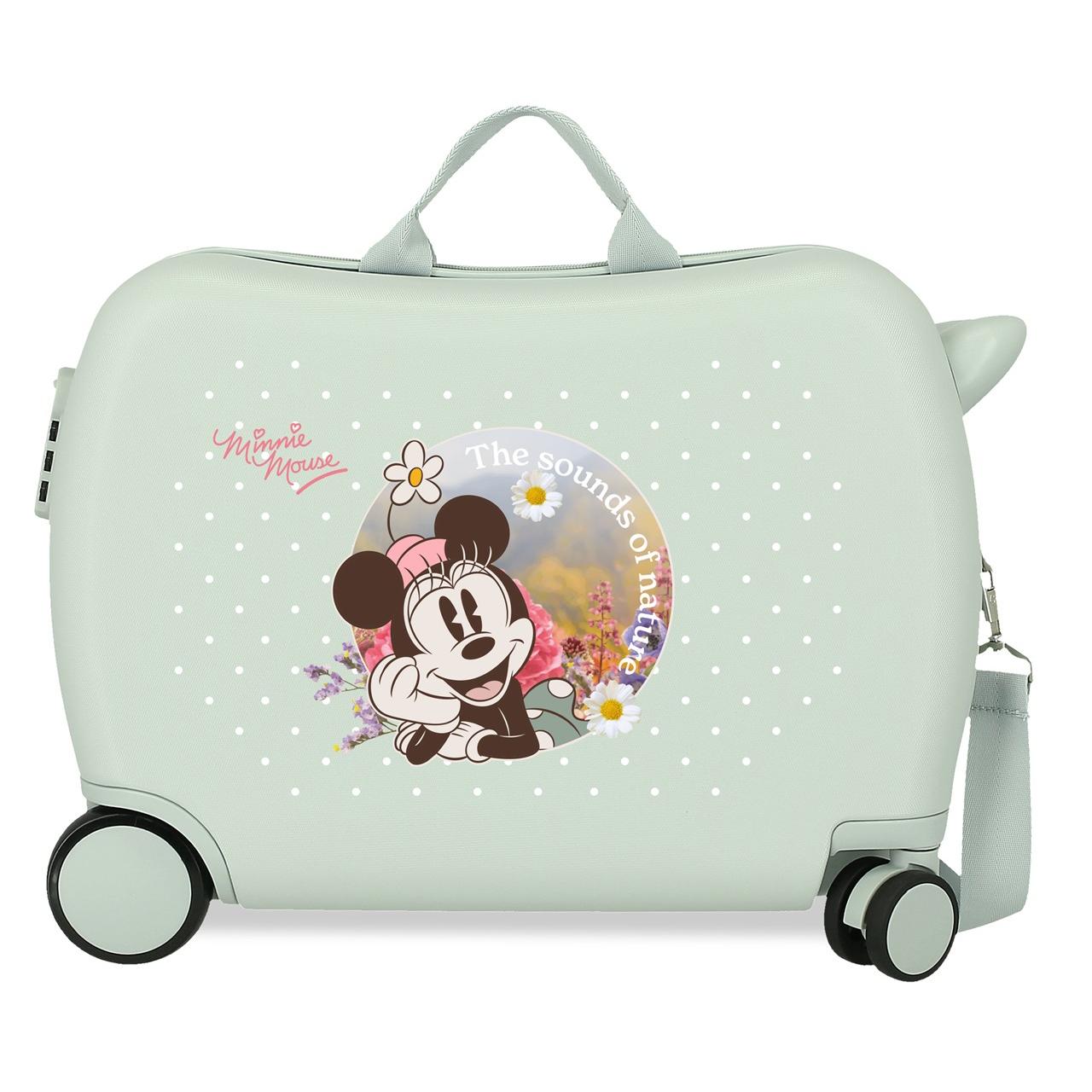 Maleta infantil Minnie wild nature menta 50x38x20 cm