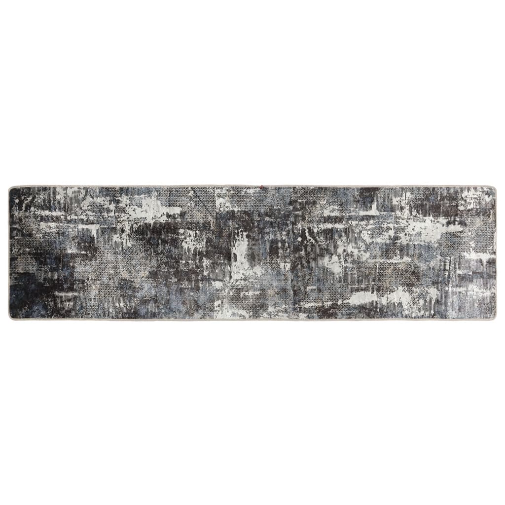 Vidaxl Alfombra Lavable Antideslizante 80x300 Cm Beige y Negro