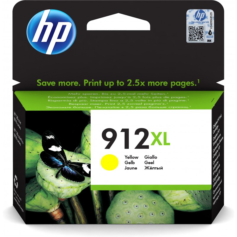 HP - Cartucho de tinta Original 912XL amarillo de alta capacidad 3YL83AE
