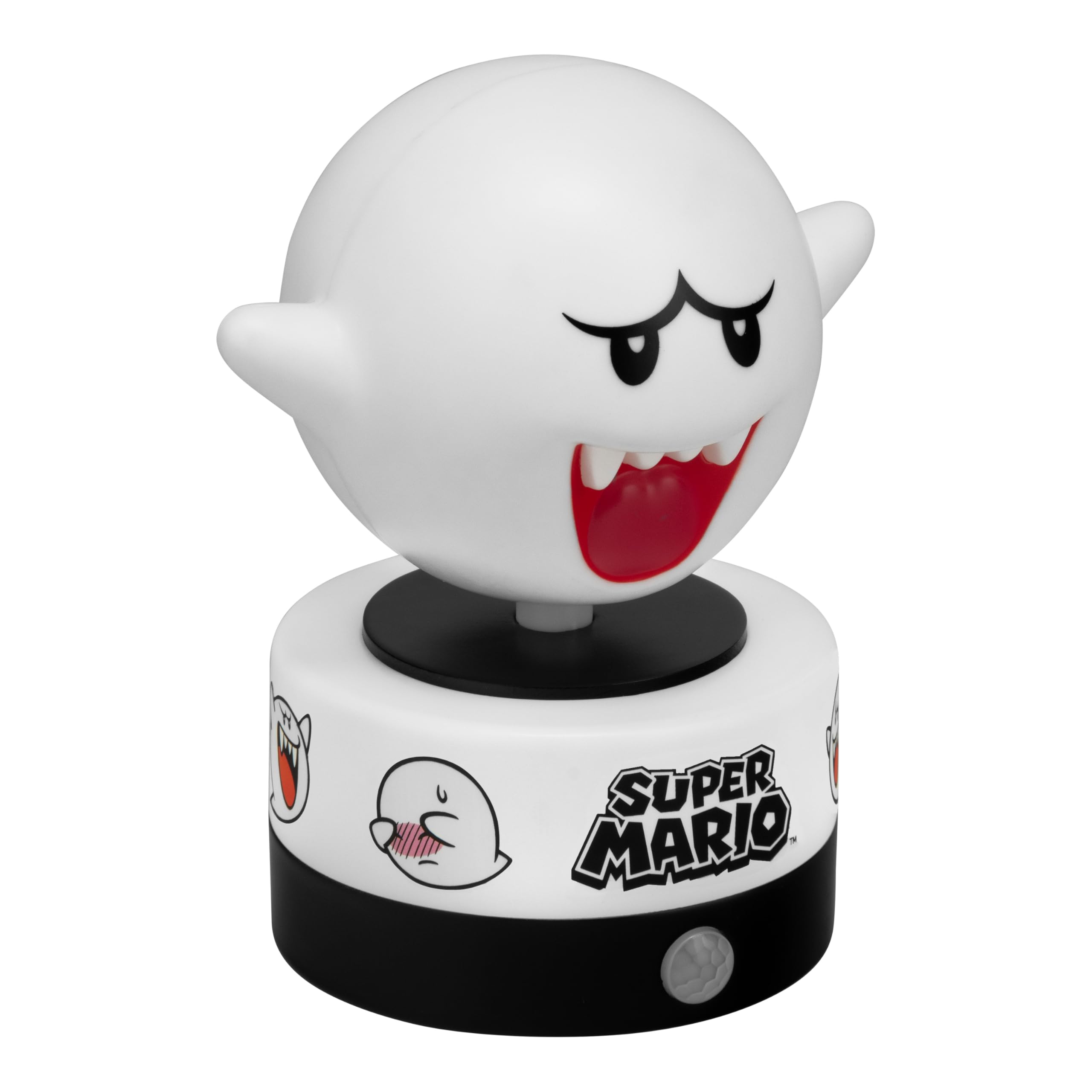 Paladone Super Mario Boo - Protector de habitación con sensor de movimiento y luz nocturna, lámpara LED oficial de Nintendo y alarma de seguridad para dormitorios de niños, adolescentes, hogar, idea