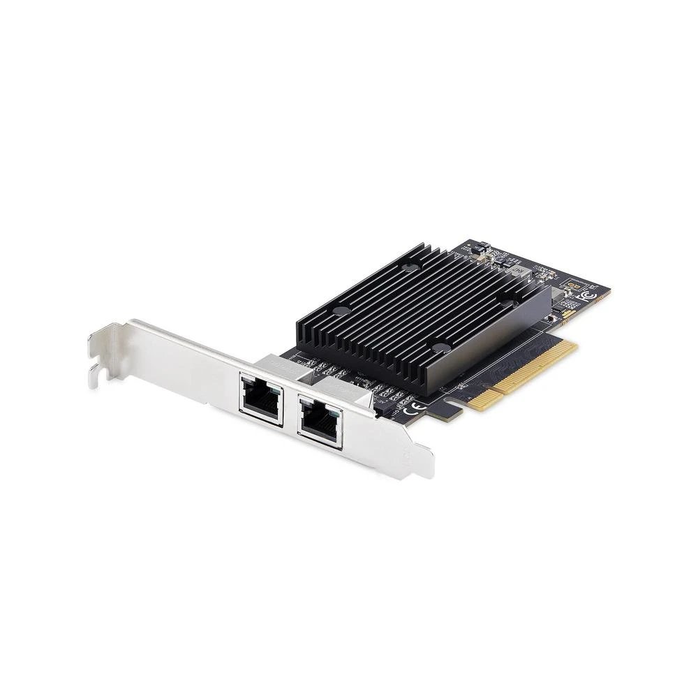 StarTech - Tarjeta de red PR210B-NETWORK-CARD de doble puerto 10 Gbps con chipset Broadcom BCM57416 para servidores y NAS, compatible PCIe 3.0 y 2.0