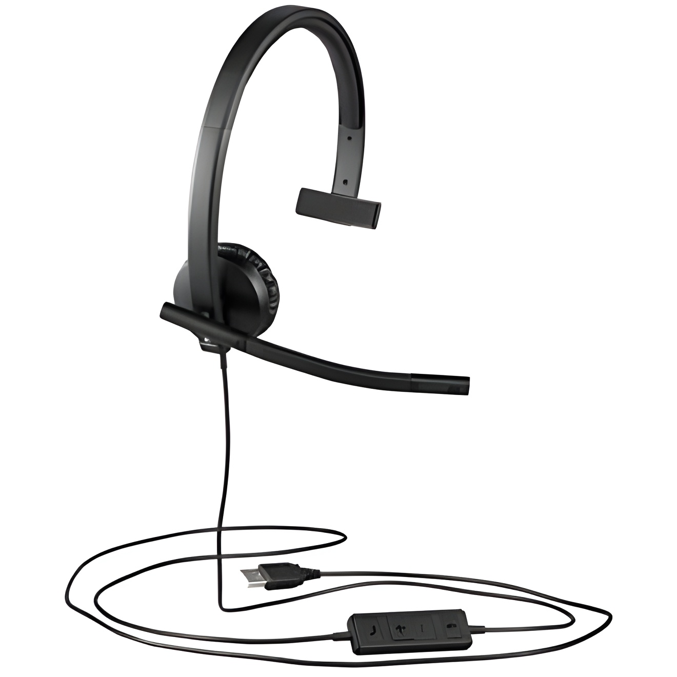 Headset logitech stereo h570e mono usb p/n:981-000571