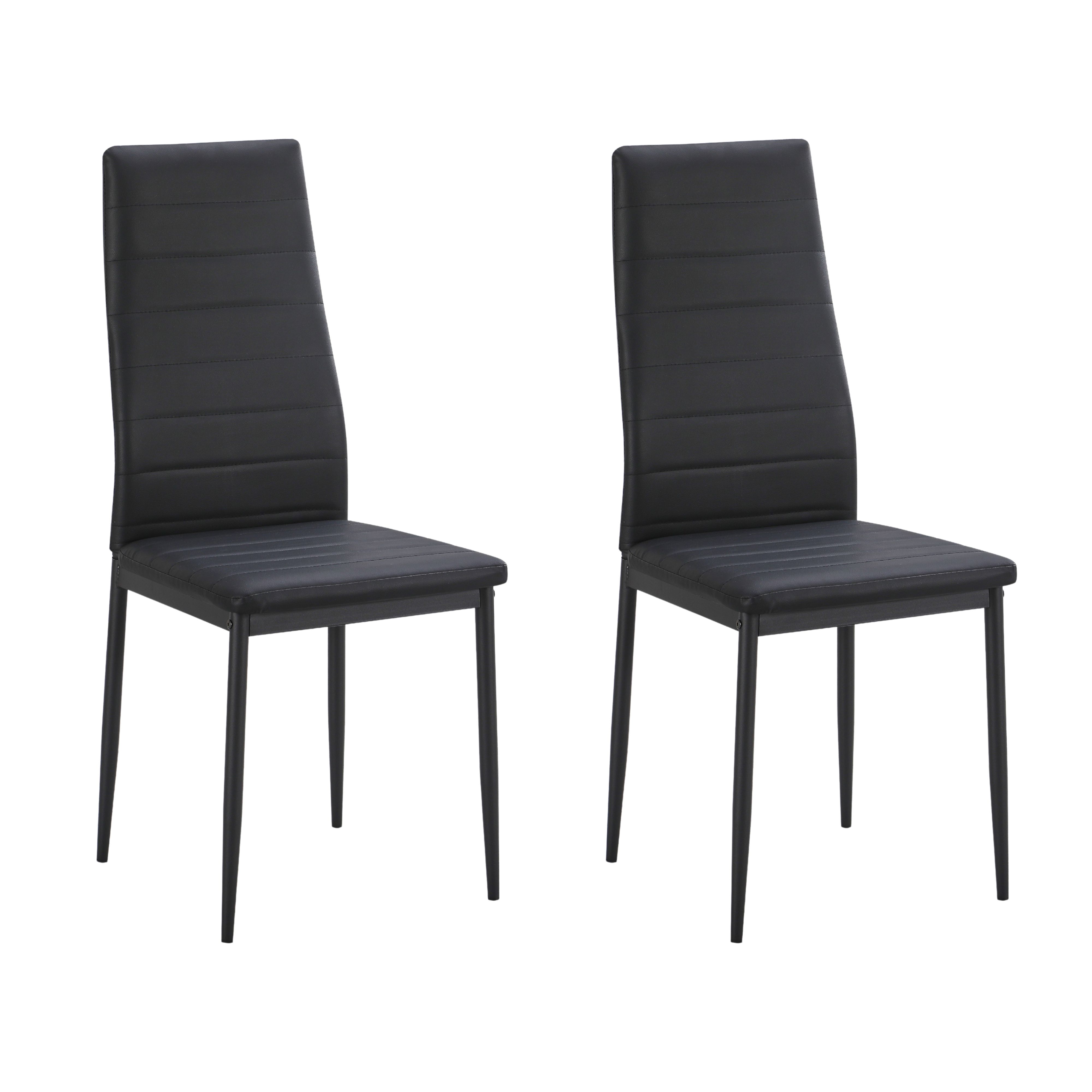 Miroytengo Pack de 2 o 4 Sillas Avat para Salón Comedor en Varios Colores 43x93x43 cm