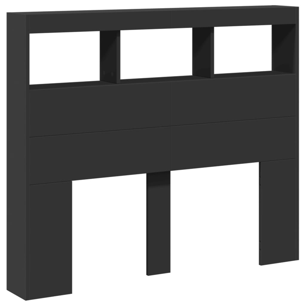 vidaXL Cabecero de cama con luz LED 120x17x102 cm