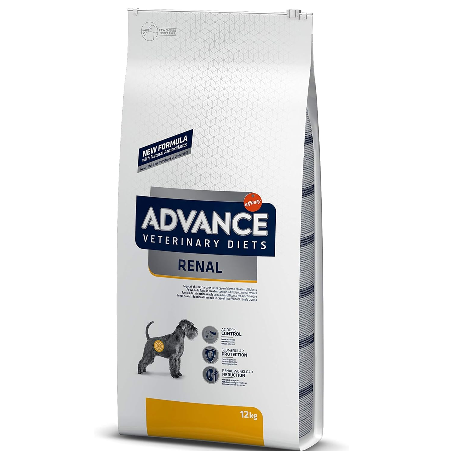 Advance Alimento Seco para Perros con Problemas Renales 12 Kg - Fibras Solubles E Insolubles, reducido en Fósforo y elevado en Omega-3