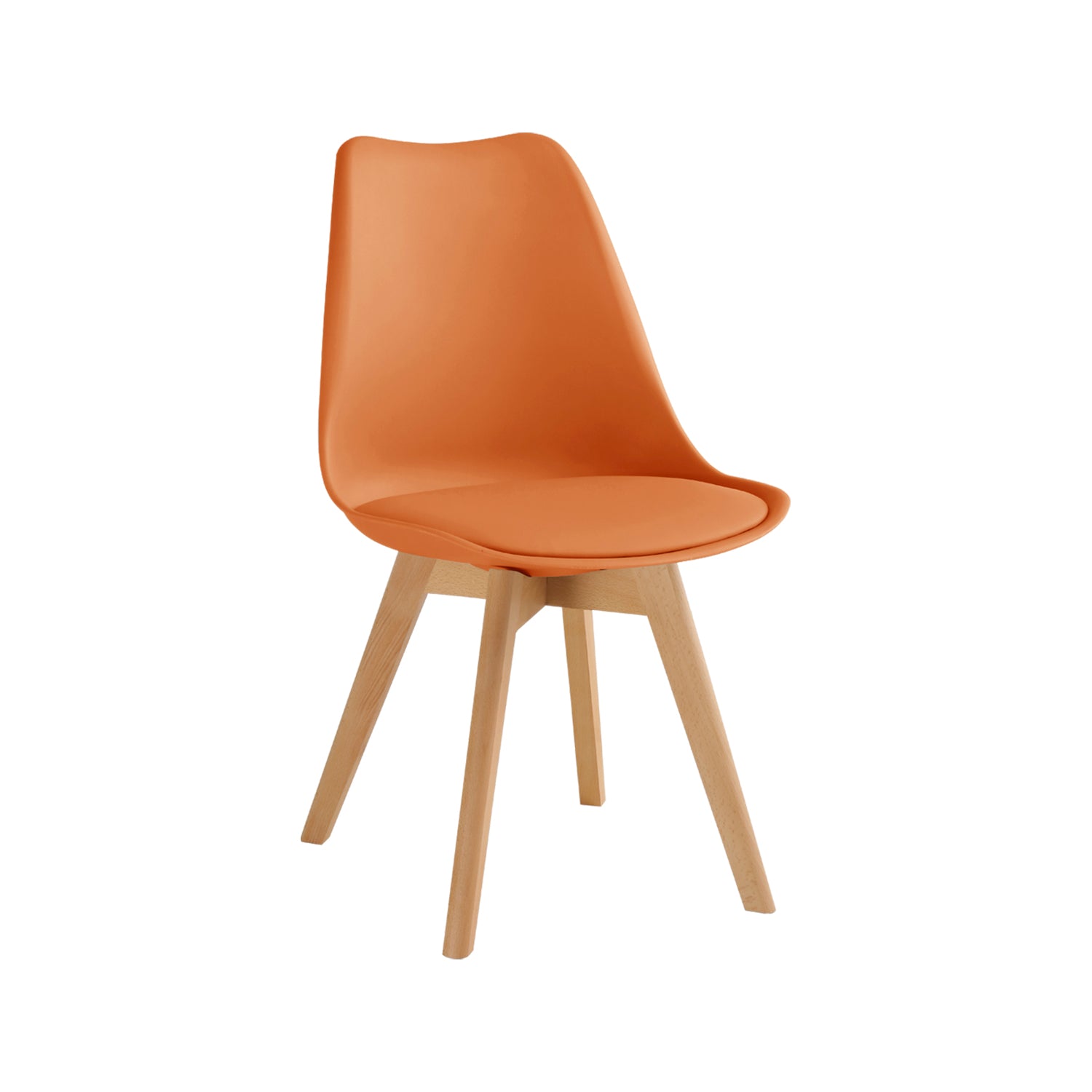 Set de 4 sillas de comedor mavis terracota  para hogar moderno mueble de almacenaje  - Homekit