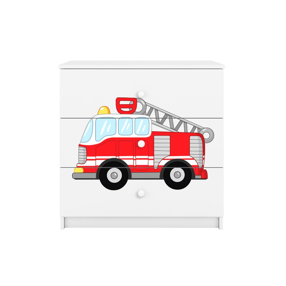 Cómoda Kocot Kids BabyDreams Fire Brigade White