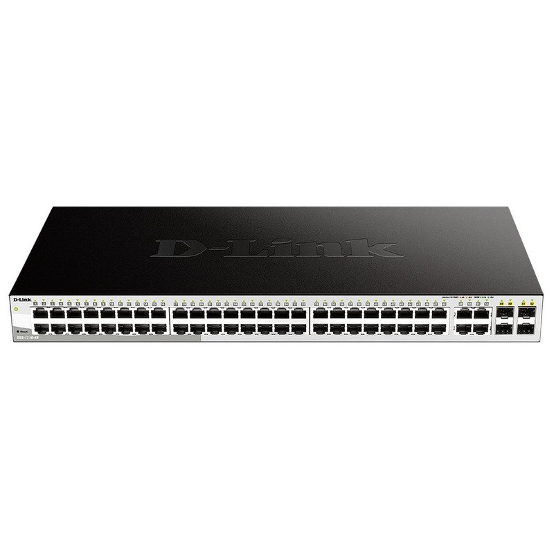 D-link dgs-1210-48/e smart switch managed 48 ports 1000base-t 4 ports combo 1000base-t/sfp