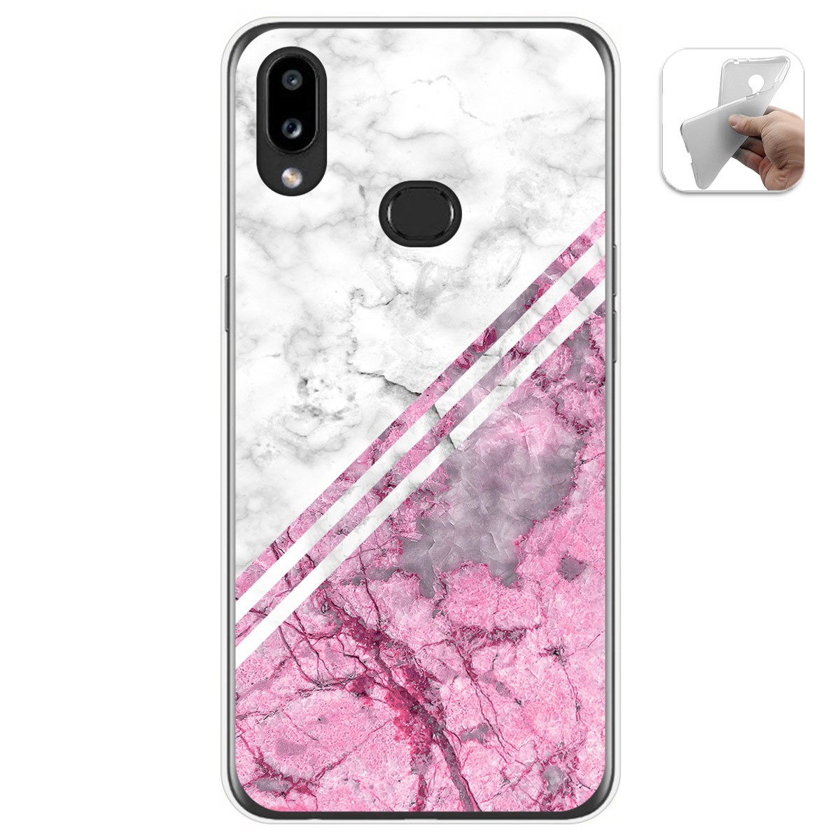Tumundosmartphone Funda Gel Tpu para Samsung Galaxy A10s diseño Mármol 03 Dibujos