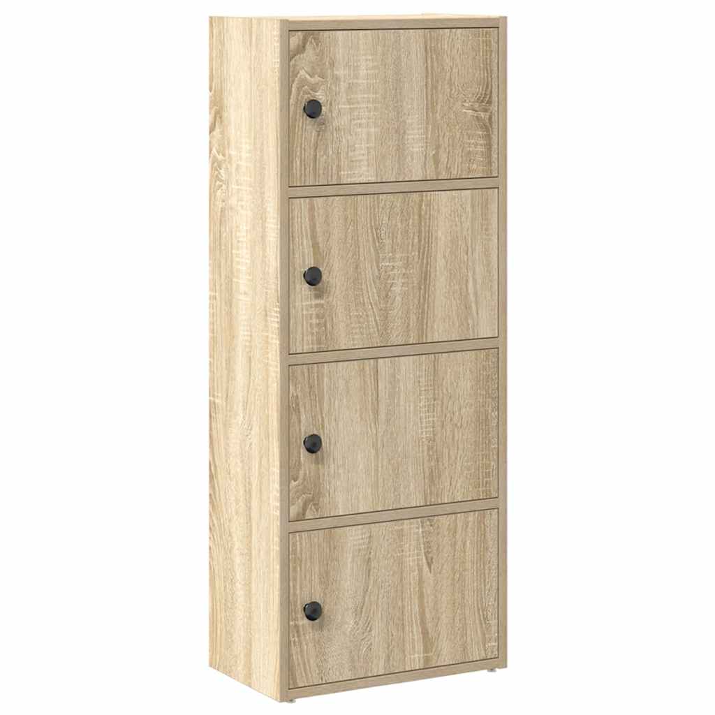 vidaXL Estantería de madera de ingeniería 40x24x102 cm Multicolor