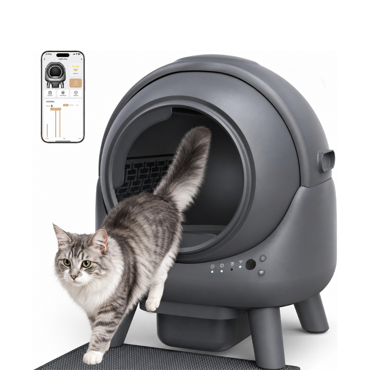 Arenero autolimpiable para gatos TRÉBOL ADVANCE