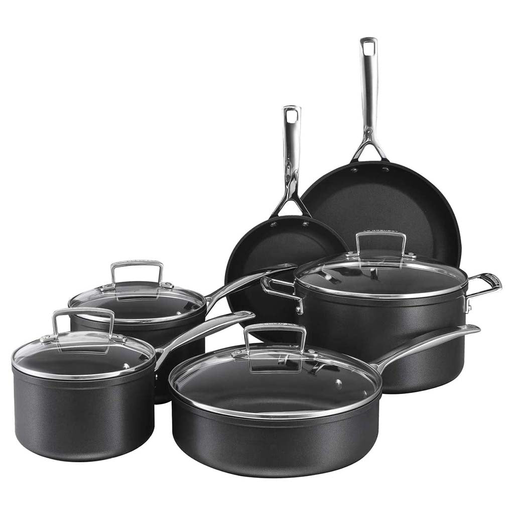 Batería de Cocina Completa de 6 Piezas Le Creuset - Aluminio Forjado con Revestimiento Antiadherente Sin PFOA, Apto para Inducción