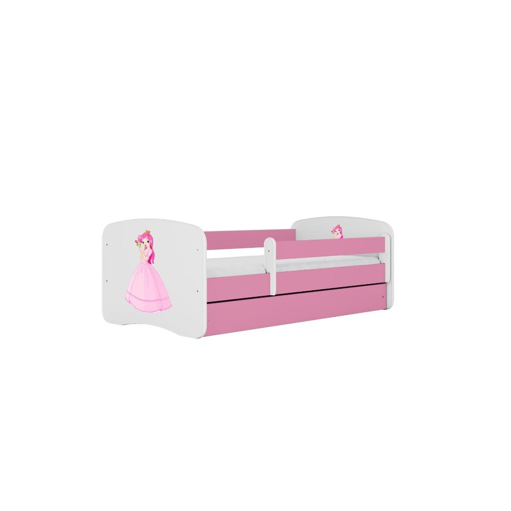 Cama 140 x 70 cm Kocot Kids com gaveta Babydreams Princess Pink