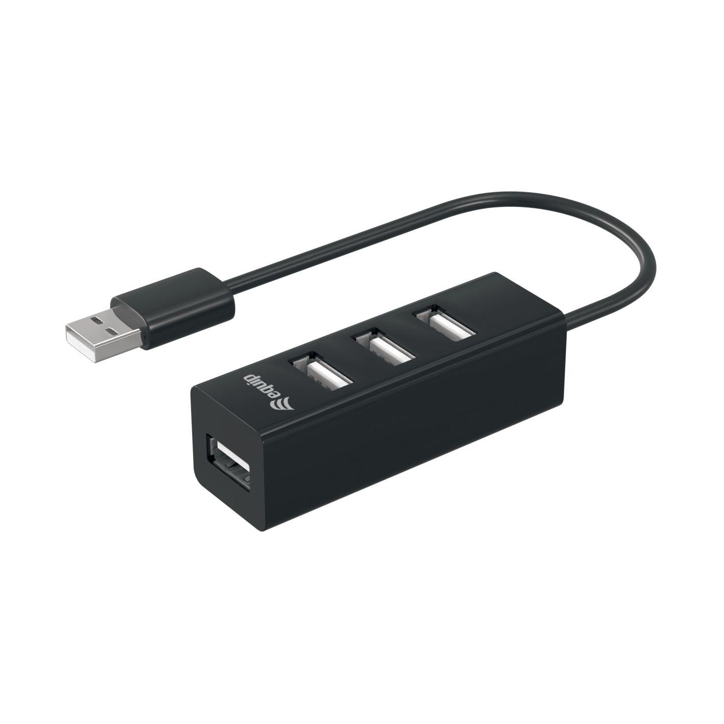 Equipment 128955   Usb 2.0 interface hub 480 mbit/s black