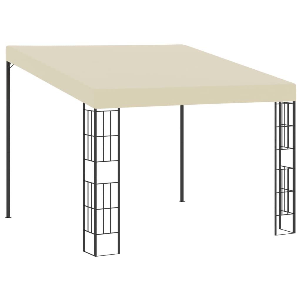 vidaXL Cenador con Montaje en la Pared 3x3 m Pérgola Jardín Toldo Color Taupé,  Crema,  Antracita y mas