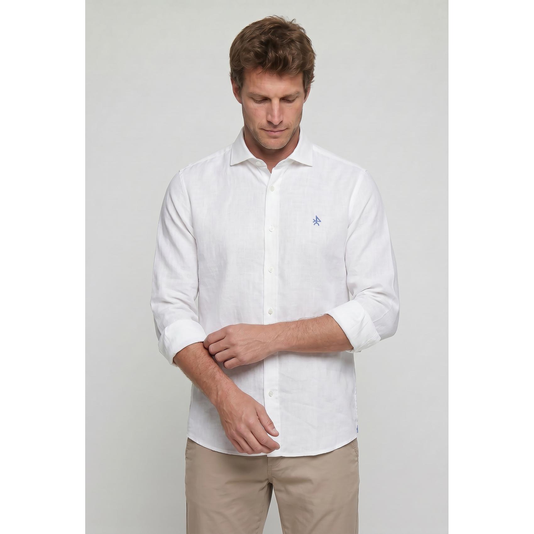 Camisa lino Valecuatro blanca