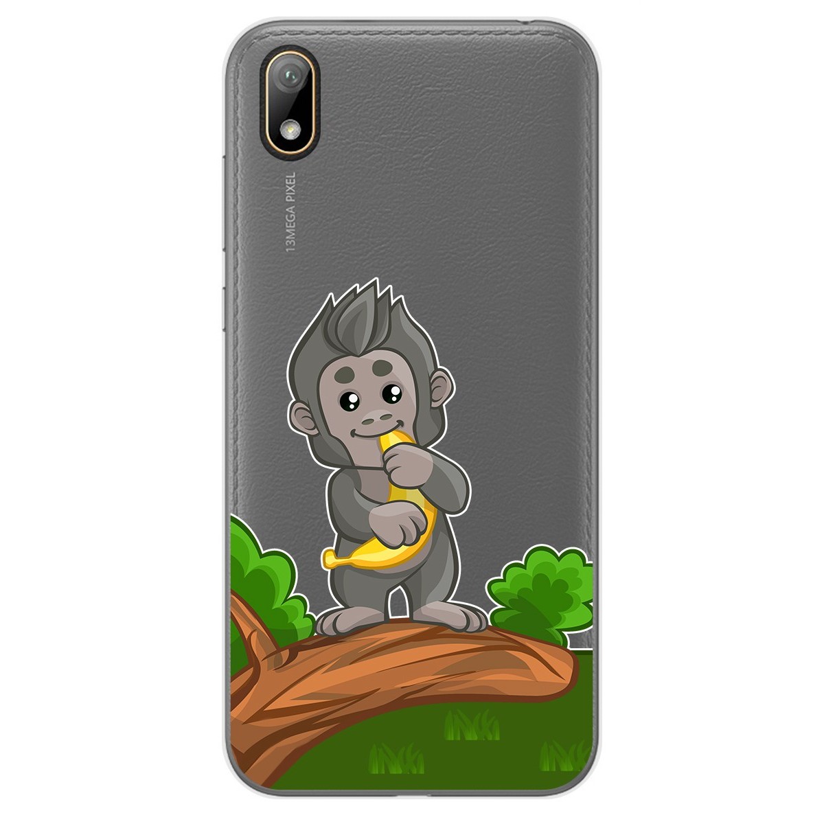 Tumundosmartphone Funda Gel Transparente para Huawei Y5 2019 diseño Mono Dibujos