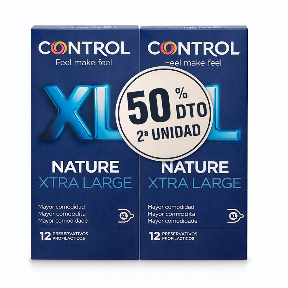 Control Preservativos Nature XL 12 Unidades Duplo
