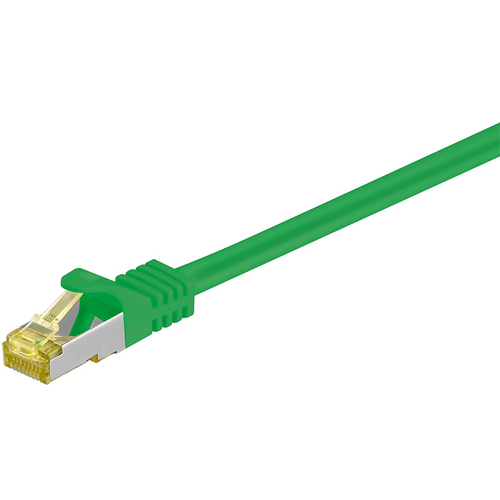 Goobay Wentronic RJ-45 Cat7 0.5 m 0.5 m cat7 S/FTP (S-STP) Green Networking Cable – Networking Cables (0.5 m, RJ-45, RJ-45, CAT7, S/FTP (S-STP), Male/Male)