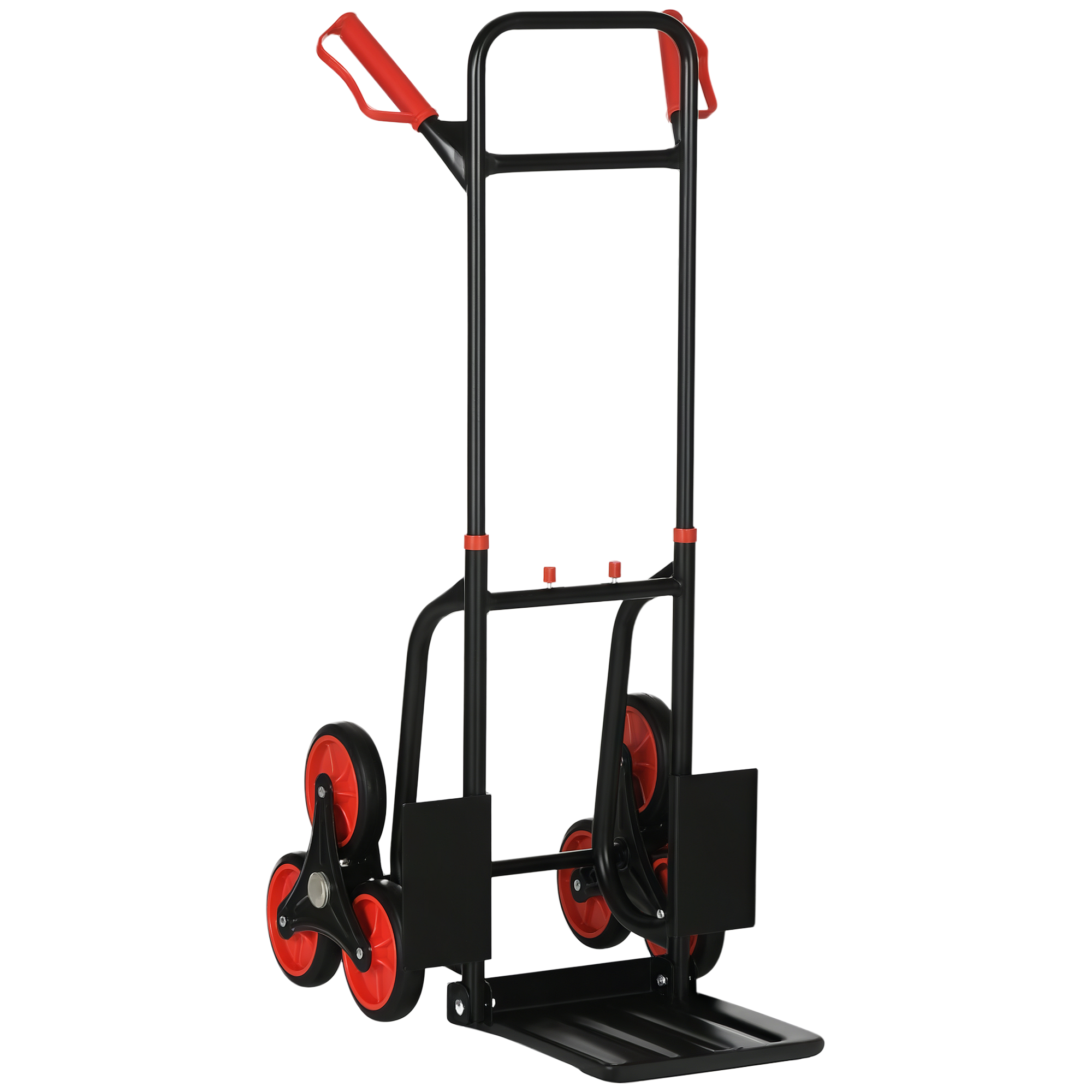 DURHAND Carretilla Plegable para Escalera con Ruedas Carga 120kg Carretilla de Mano Portátil para Entrega Almacenes Mercado Viajar Mudarse