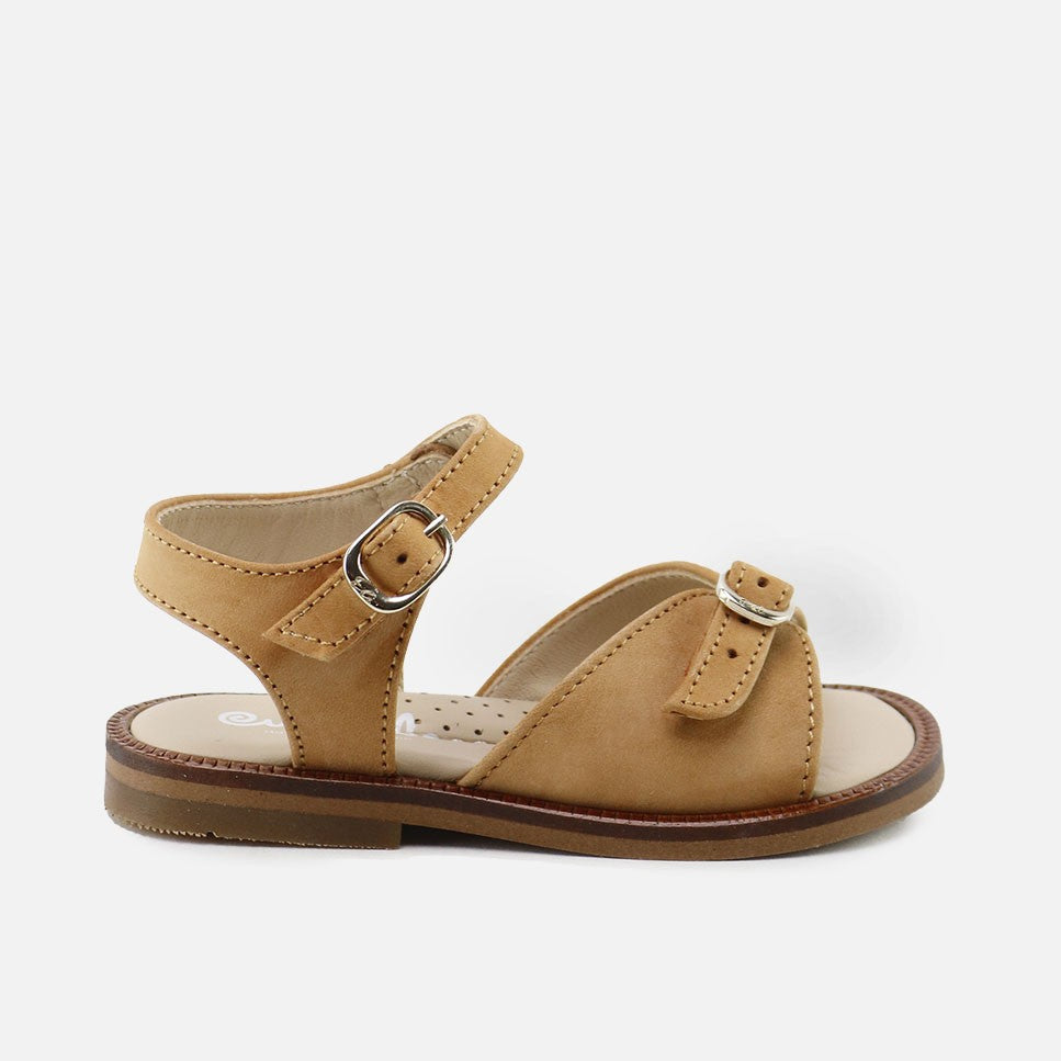 Sandalias Hebillas Nobuck Camel Cucada | Eli 1957