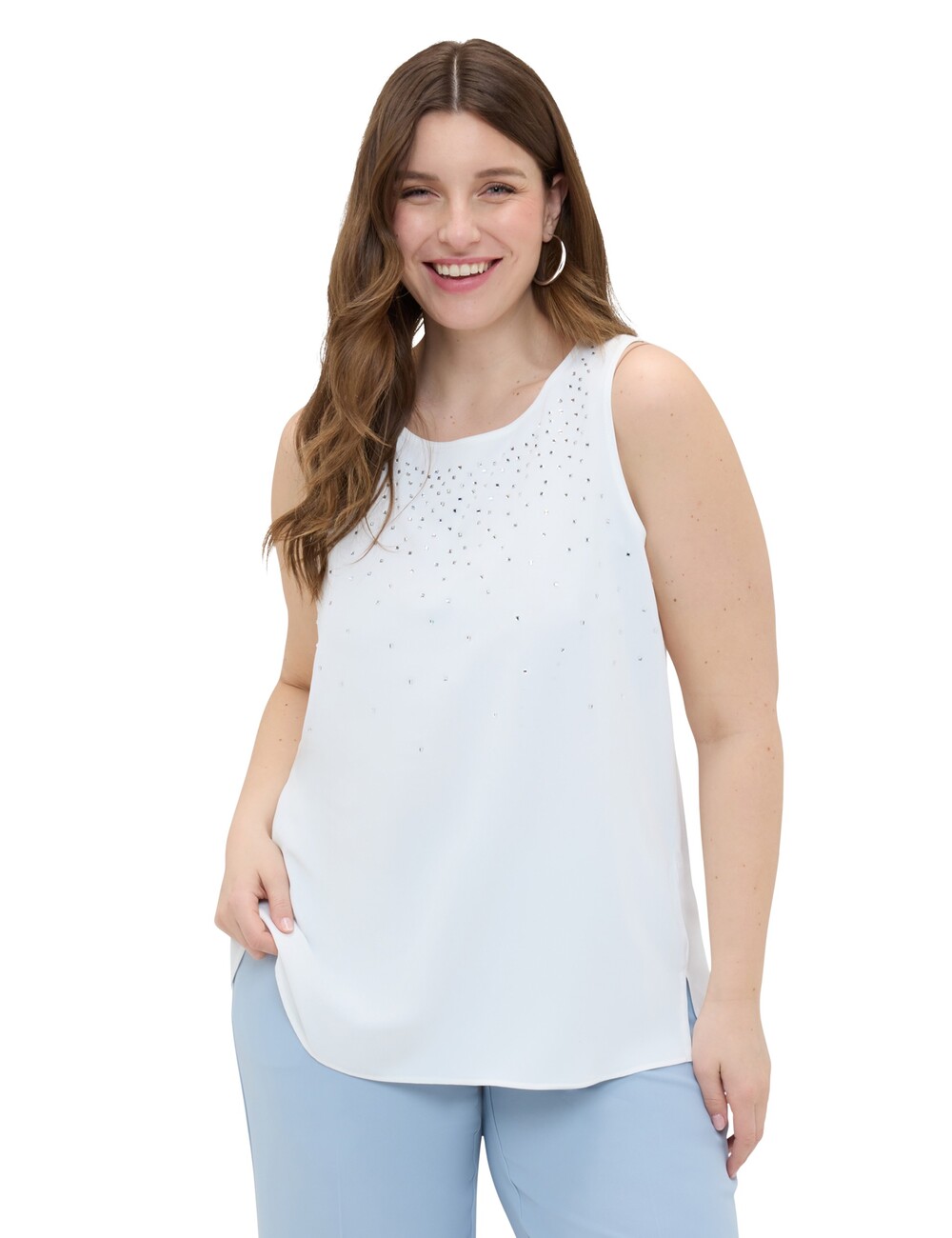 Fiorella Rubino - Top con aplicaciones luminosas