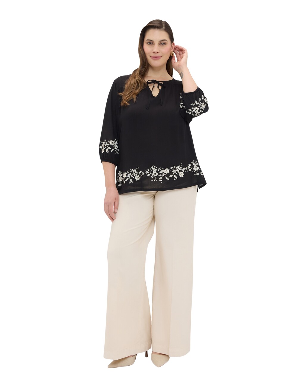 Fiorella Rubino - Blusa con bordados florales